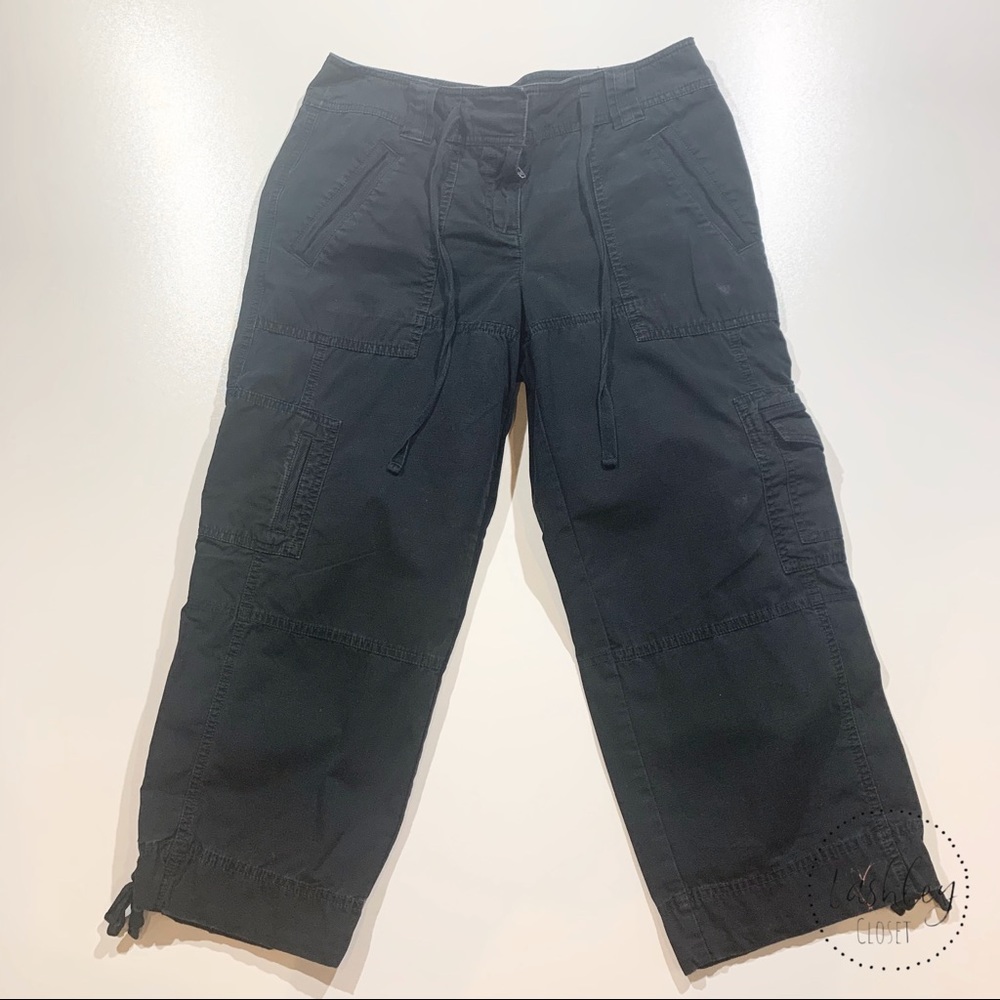 Ann Taylor LOFT black cargo pants